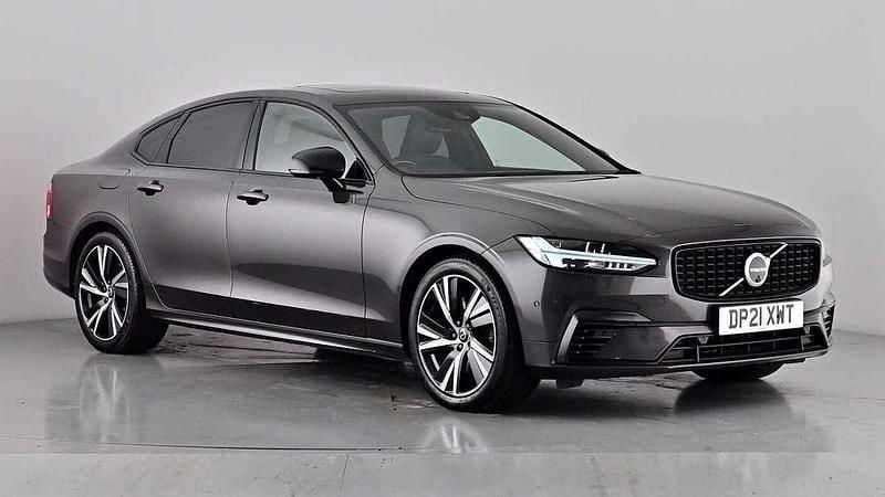Platinum grey Used 2021 Volvo S90 R-Design Sedan | £19,880 (Fair price) - Image 1/4