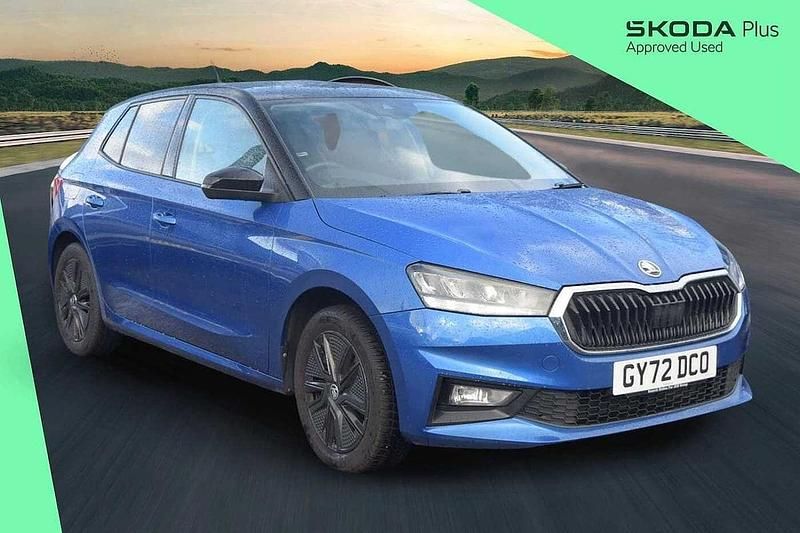 Race blue metallic black magic pearl effect Used 2022 Skoda 110 R Colour Edition Hatchback | £14,312 (Fair price) - Image 1/4