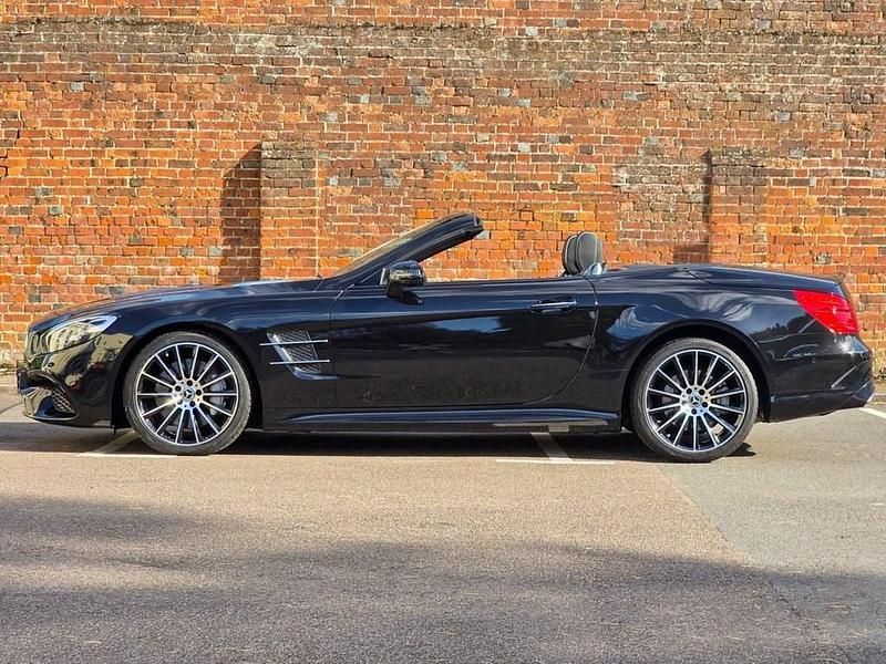 Used Mercedes SL400 AMG line 367 HP (269 kW) 2018 Black Cabriolet