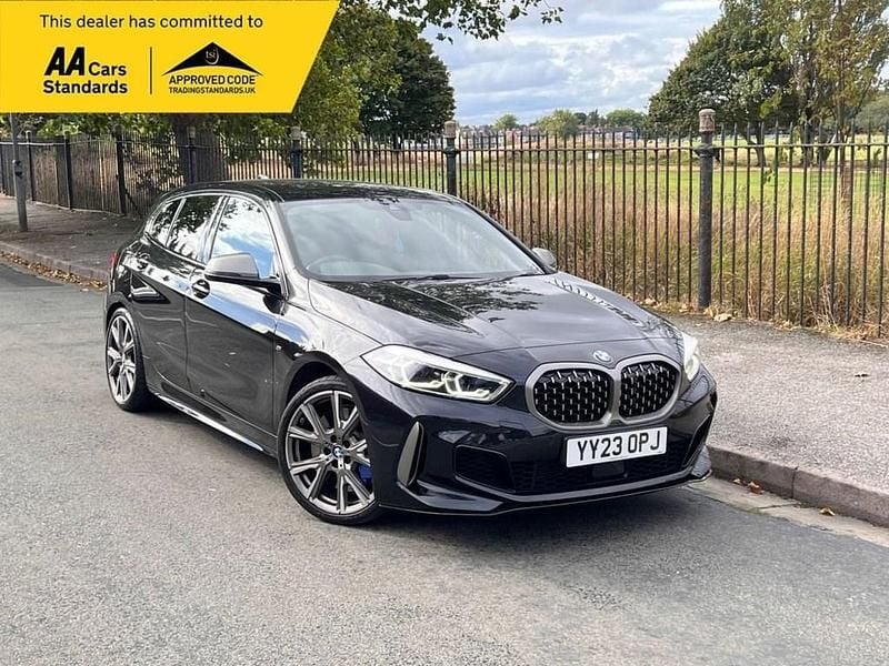 Black Used 2023 BMW M135 Sport Line Hatchback | £26,695 (Good price) - Image 1/4