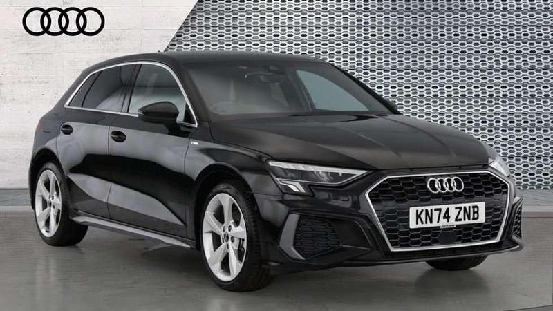 Black Used 2024 Audi A3 S-Line Hatchback | £27,790 (A bit pricey) - Image 1/4