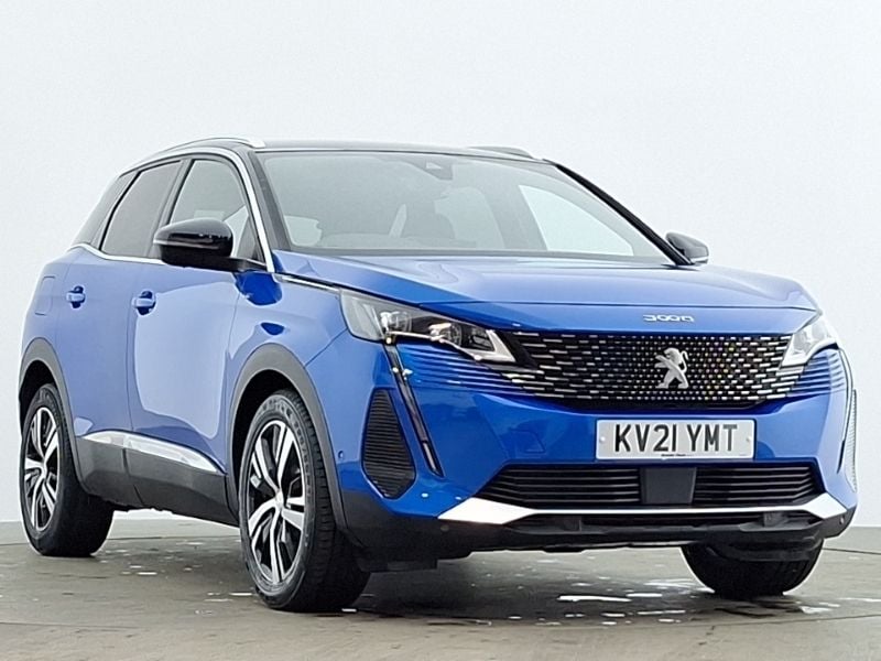Blue Used 2021 Peugeot 3008 GTi SUV | £18,998 (Fair price) - Image 1/4
