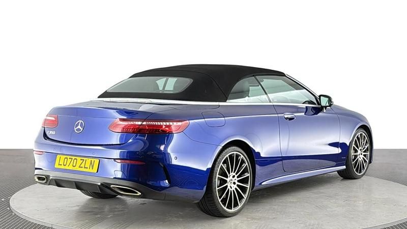 Used Mercedes E350 AMG Line Premium Plus 313 HP (230 kW) 2021 Blue Cabriolet