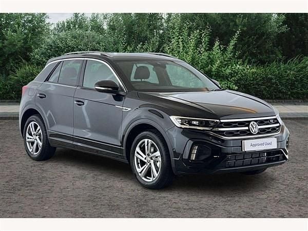 Black New 2025 VW T-Roc R-line SUV | £31,020 (Good price) - Image 1/3