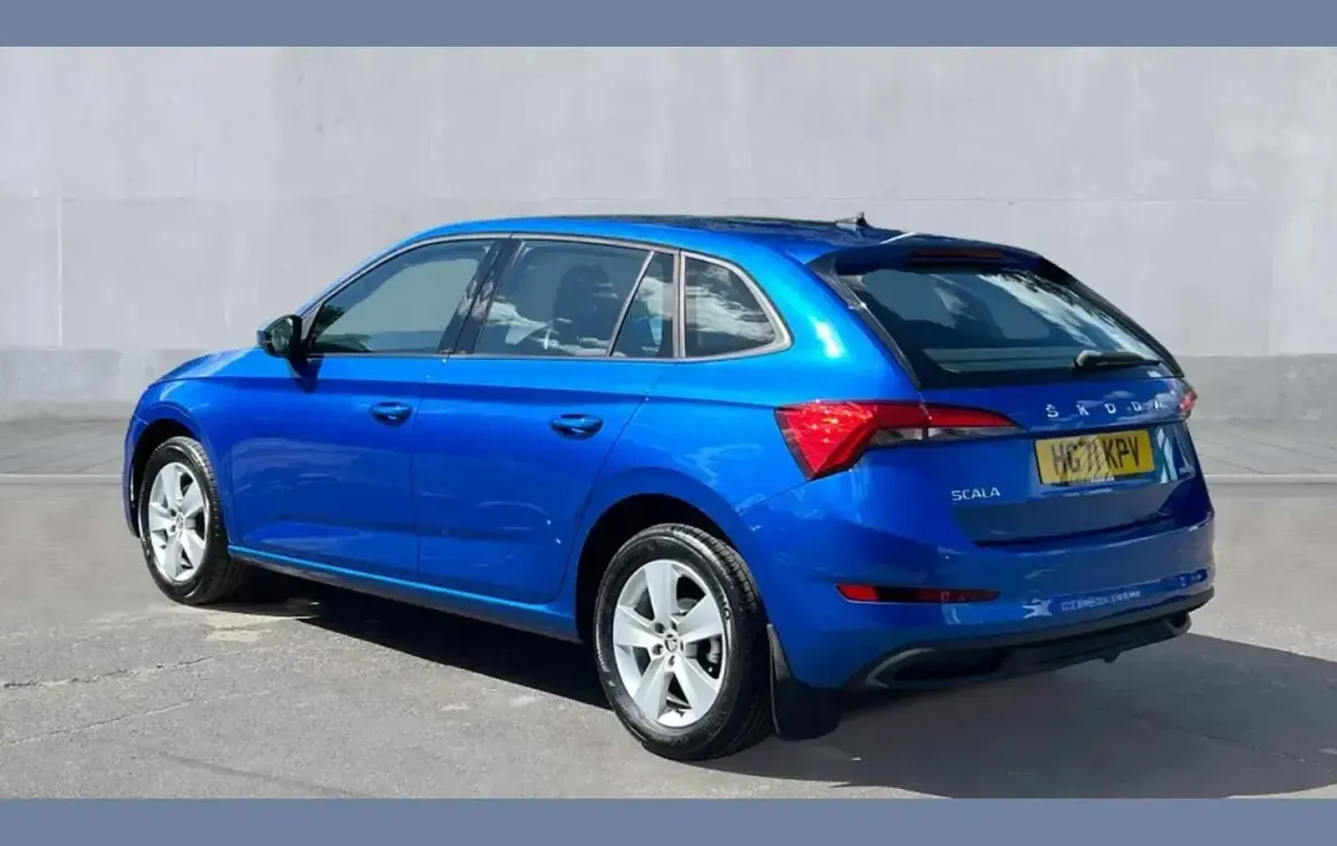 Used Skoda Scala SE 110 HP (80 kW) 2022 Blue Hatchback