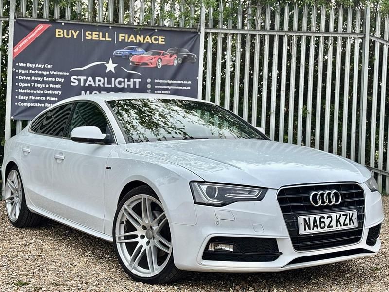 White Used 2012 Audi A5 Sportback S-Line Hatchback | £8,399 (Fair price) - Image 1/4