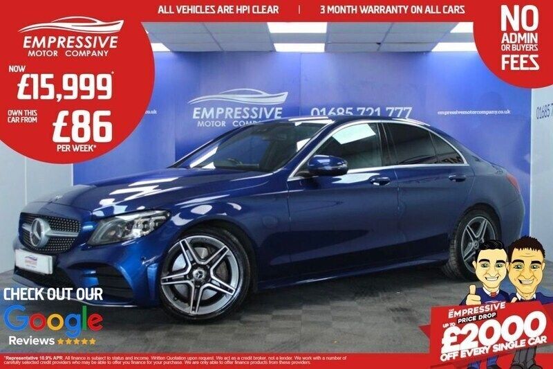 Blue Used 2019 Mercedes C300 AMG line Sedan | £15,999 (Fair price) - Image 1/4