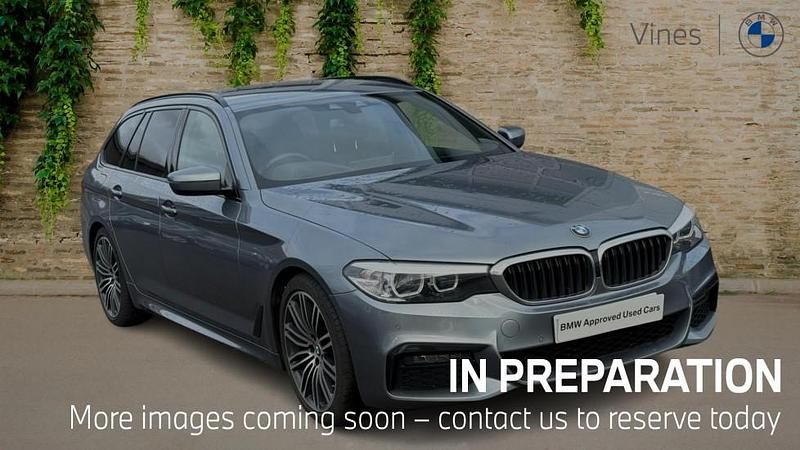 Blue Used 2020 BMW 520 M Sport Estate | £23,752 (Fair price) - Image 1/4