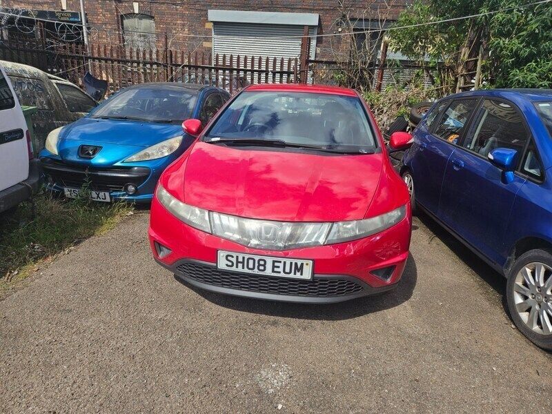 Red Used 2008 Honda Civic SE Hatchback | £1,199 (Fair price) - Image 1/4