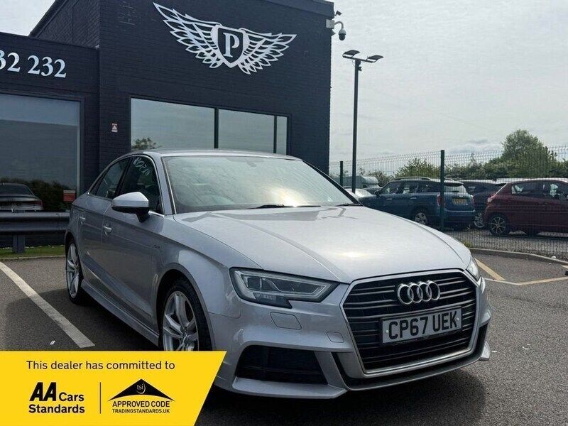 Silver Used 2017 Audi A3 S-Line Sedan | £12,995 (Good price) - Image 1/3