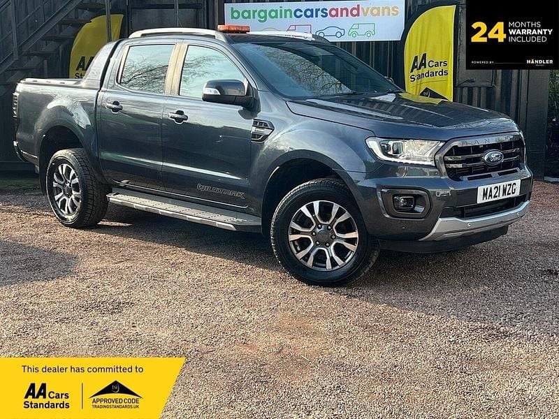 Grey Used 2021 Ford Ranger Wildtrack Pickup | £15,350 (Super price) - Image 1/2