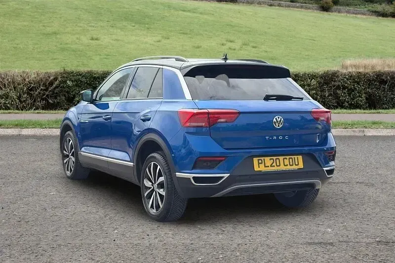 Used VW T-Roc Design 150 HP (110 kW) 2020 Blue SUV
