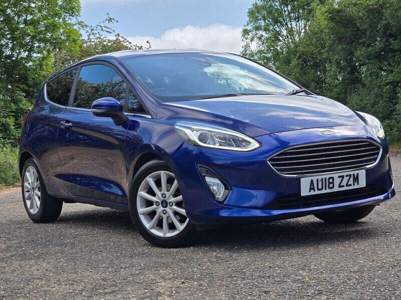 Blue Used 2018 Ford Fiesta Titanium Hatchback | £8,450 (Good price) - Image 1/4