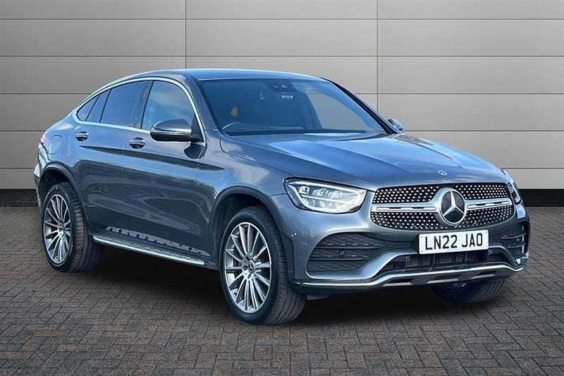 Used Mercedes GLC300 AMG Line Premium 306 HP (225 kW) 2022 Selenite grey Coupe
