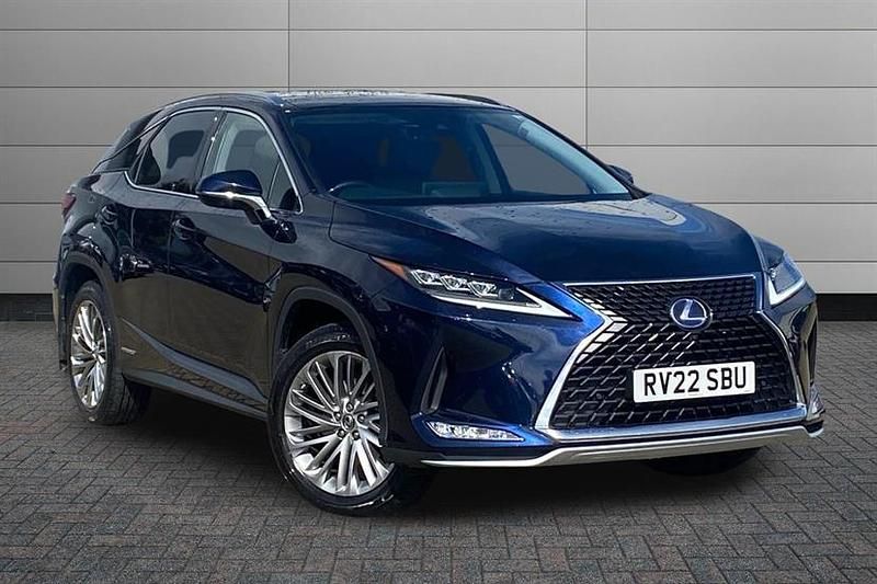 Deep blue Used 2022 Lexus RX450h SUV | £38,495 (A bit pricey) - Image 1/3