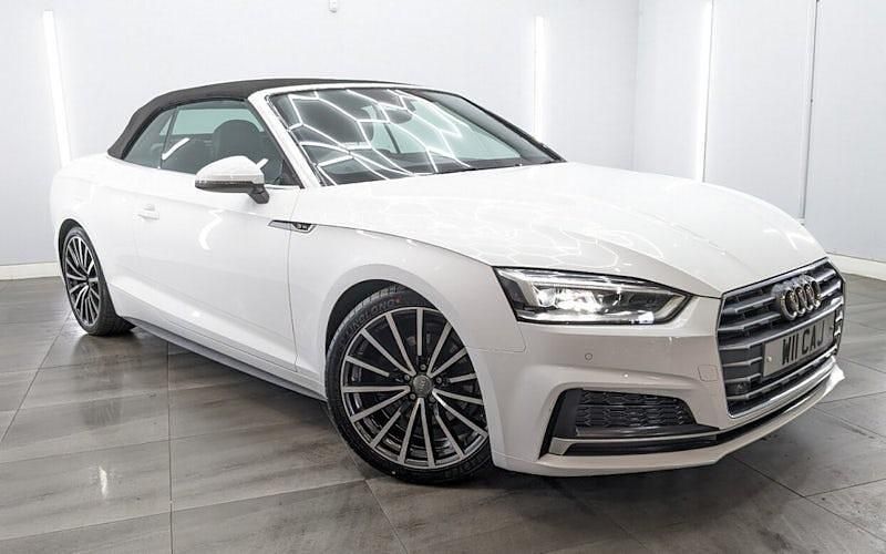 Used Audi A5 Cabriolet S-Line 190 HP (139 kW) 2020 White Cabriolet