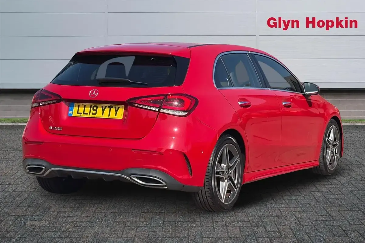 Used Mercedes A220 AMG Line Premium 190 HP (139 kW) 2019 Red Hatchback