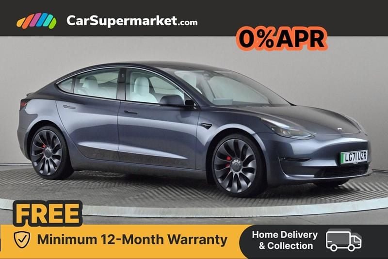 Grey Used 2021 Tesla Model 3 Performance Sedan | £30,197 - Image 1/4