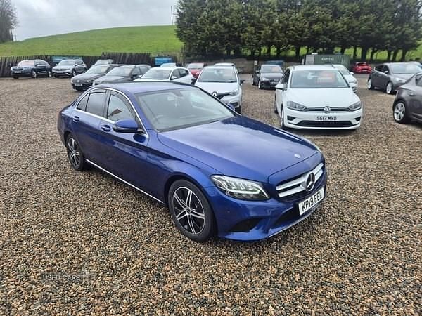 Używany Mercedes C220 194 KM (142 kW) 2019 Niebieski Sedan/Limuzyna