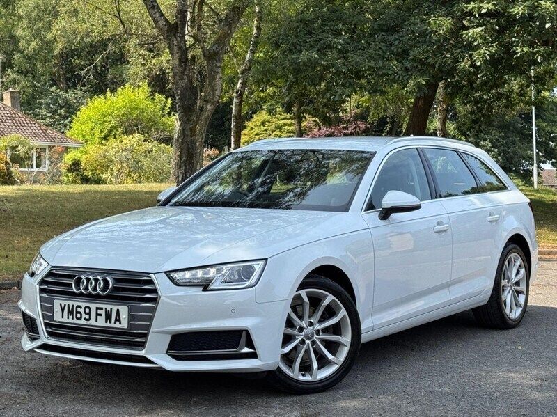 White Used 2019 Audi A4 Sport Estate | £17,985 (Fair price) - Image 1/4