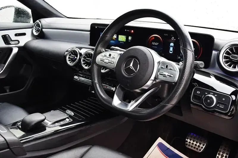 Used Mercedes CLA180 AMG line 136 HP (100 kW) 2021 Black Sedan