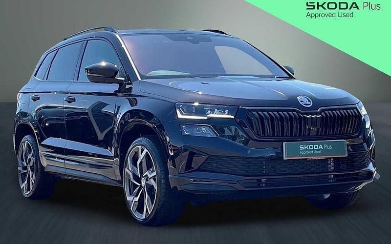 Black Used 2025 Skoda Karoq SportLine SUV | £26,583 (Fair price) - Image 1/4