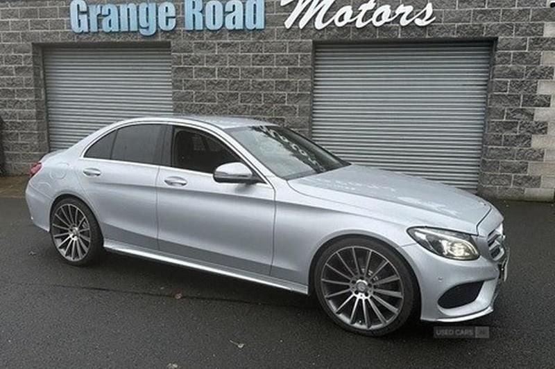 Used Mercedes C250 AMG line 204 HP (150 kW) 2017 Silver Sedan