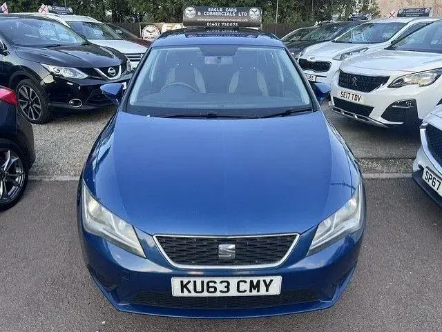 Used Seat Leon 110 HP (80 kW) 2013 Blue Hatchback