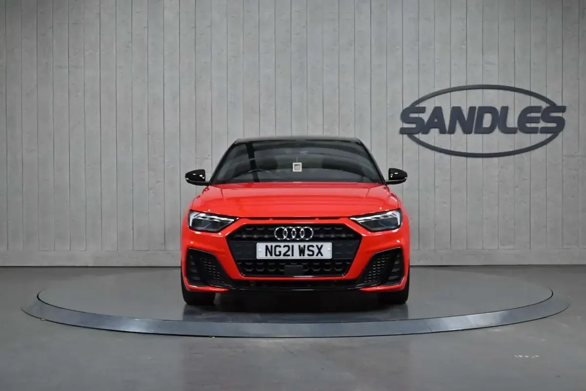 Used Audi A1 Sportback Black Edition 110 HP (80 kW) 2021 Red Hatchback
