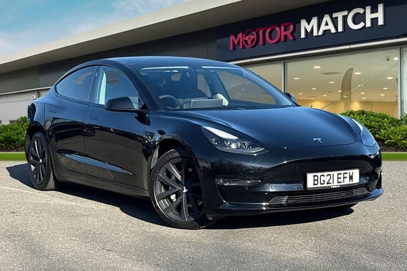 Used Tesla Model 3 Long Range AWD 77 kW (106 HP) 2021 Black Sedan