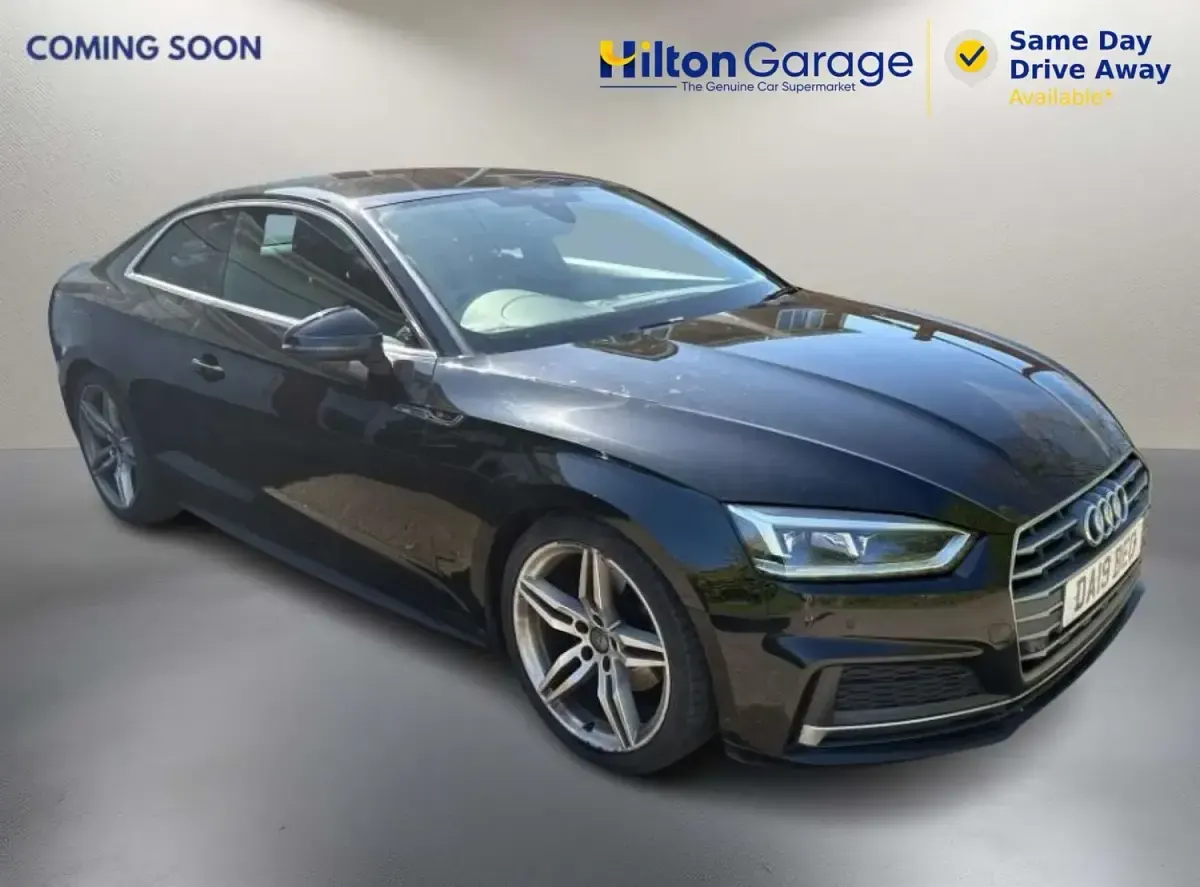 Begagnad Audi A5 S-Line 150 HK (110 kW) 2019 Svart Sportkupé