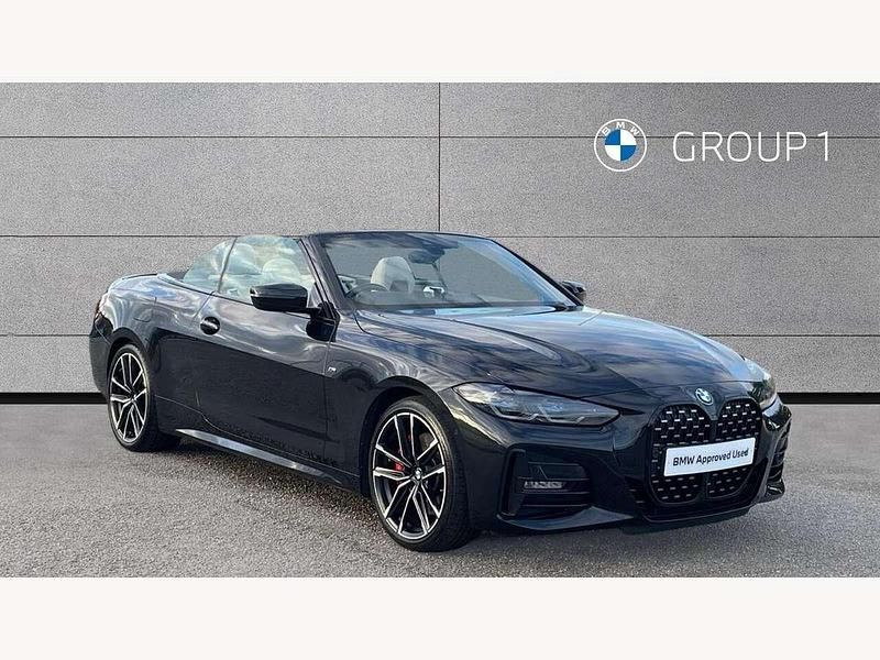 Black Used 2021 BMW 430 Cabriolet M Sport Cabriolet | £31,750 - Image 1/4