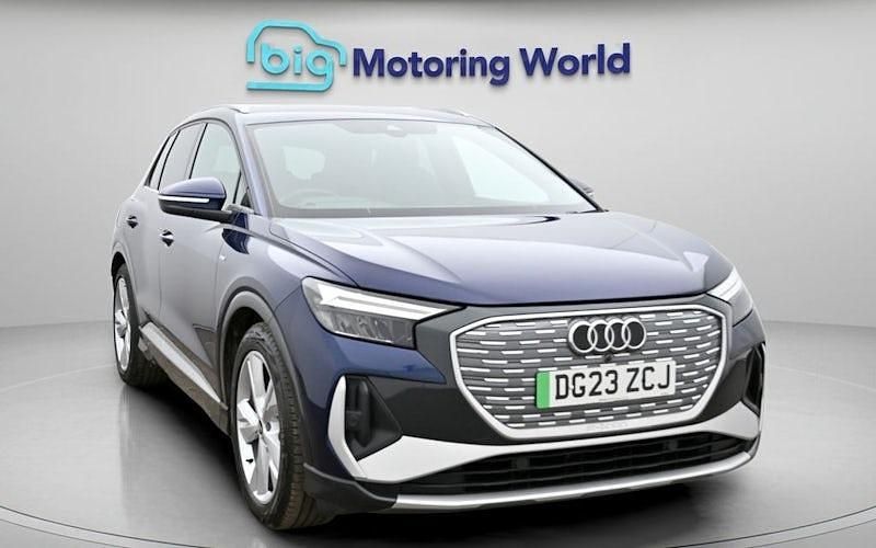 Used Audi Q4 e-tron S-Line 150 kW (204 HP) 2023 Blue SUV