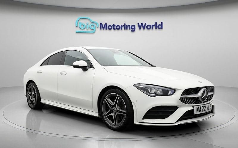 Used Mercedes CLA180 AMG line 136 HP (100 kW) 2022 White Sedan