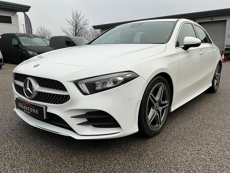 White Used 2019 Mercedes A180 AMG Line Premium Hatchback | £11,795 (Fair price) - Image 1/4