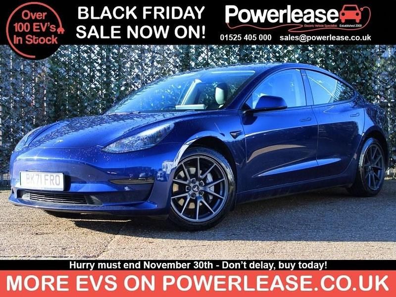 Blue Used 2021 Tesla Model 3 Sedan | £17,974 (Good price) - Image 1/4