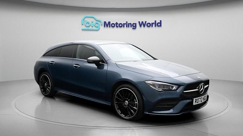 Used Mercedes CLA250e Shooting Brake AMG line 2023 Blue Estate