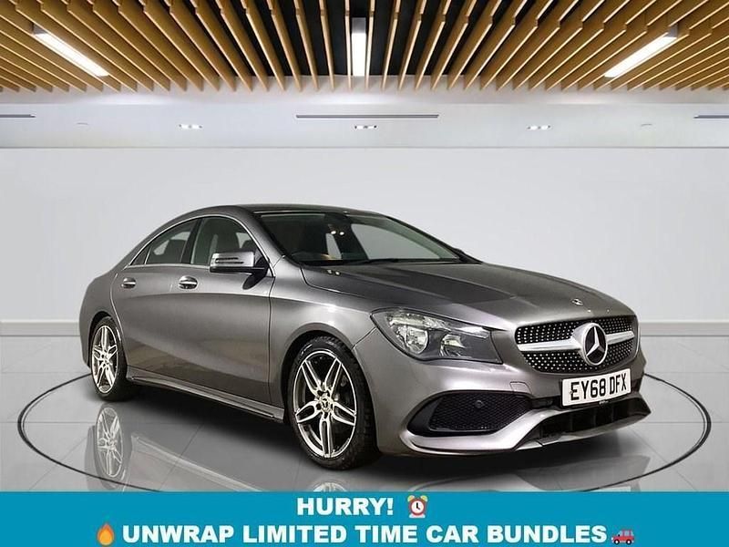 Grey Used 2018 Mercedes CLA180 AMG line Sedan | £12,049 (Good price) - Image 1/3
