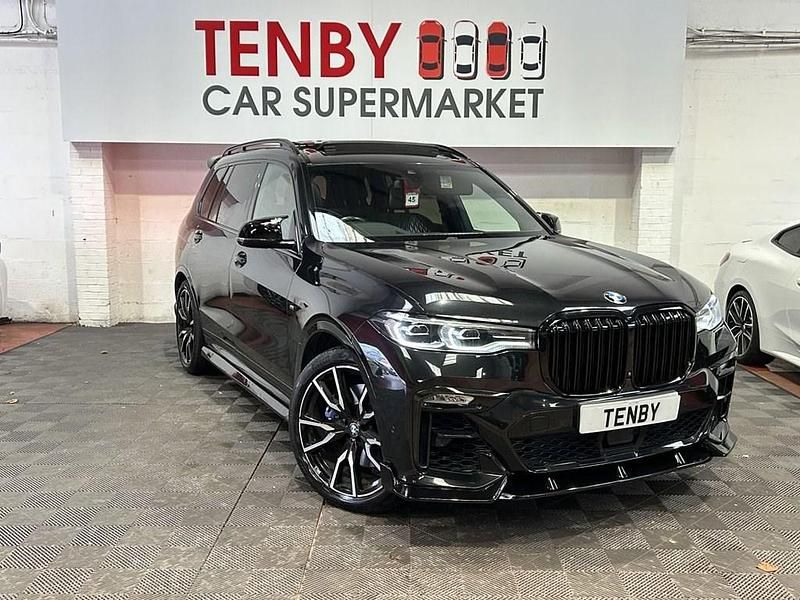 Black Used 2021 BMW X7 M Sport SUV | £48,295 (Fair price) - Image 1/4