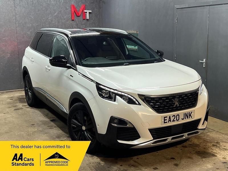 White Used 2020 Peugeot 5008 GT-line Hatchback | £17,990 (Fair price) - Image 1/3