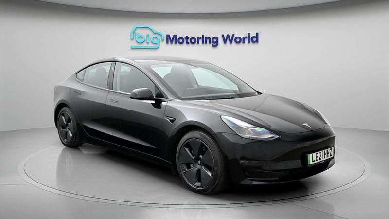 Used Tesla Model 3 Long Range AWD 366 kW (498 HP) 2021 Black Sedan
