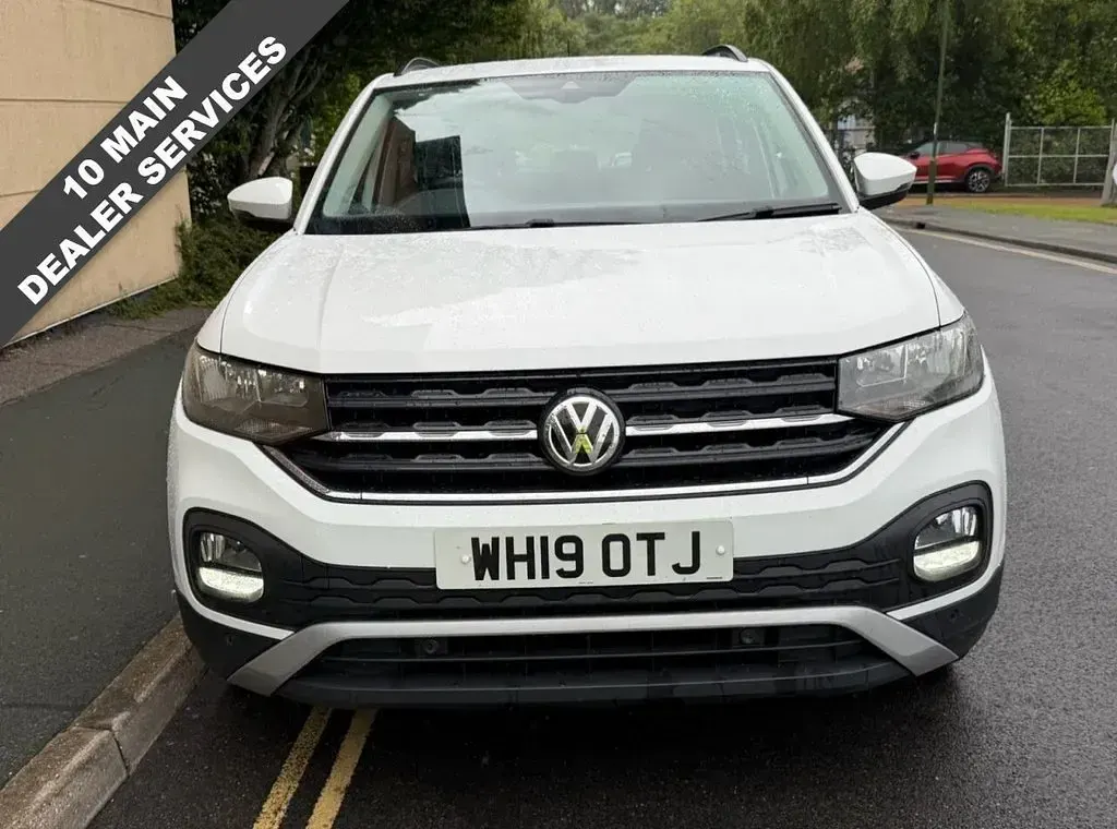Used VW T-Cross SE 95 HP (69 kW) 2019 White SUV