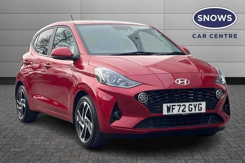 Red Used 2022 Hyundai i10 Premium Hatchback | £11,703 (Fair price) - Image 1/4