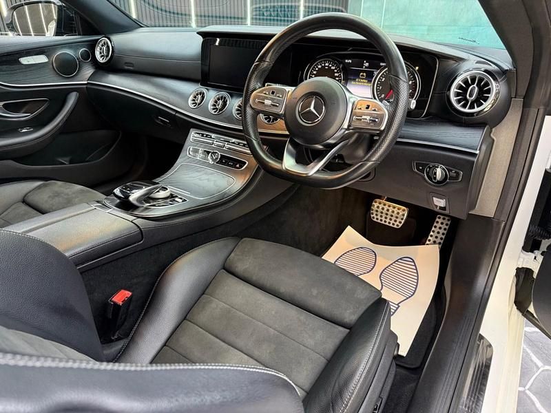Used Mercedes E300 AMG line 245 HP (180 kW) 2018 White Coupe