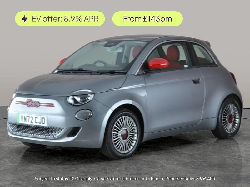 Grey Used 2022 Fiat 500e Red Hatchback | £10,512 (Good price) - Image 1/3
