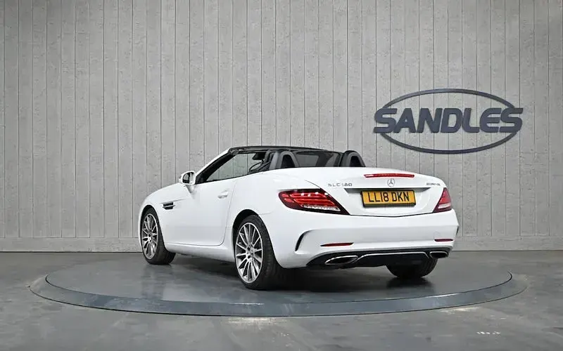 Used Mercedes SLC180 AMG line 156 HP (114 kW) 2018 White Cabriolet