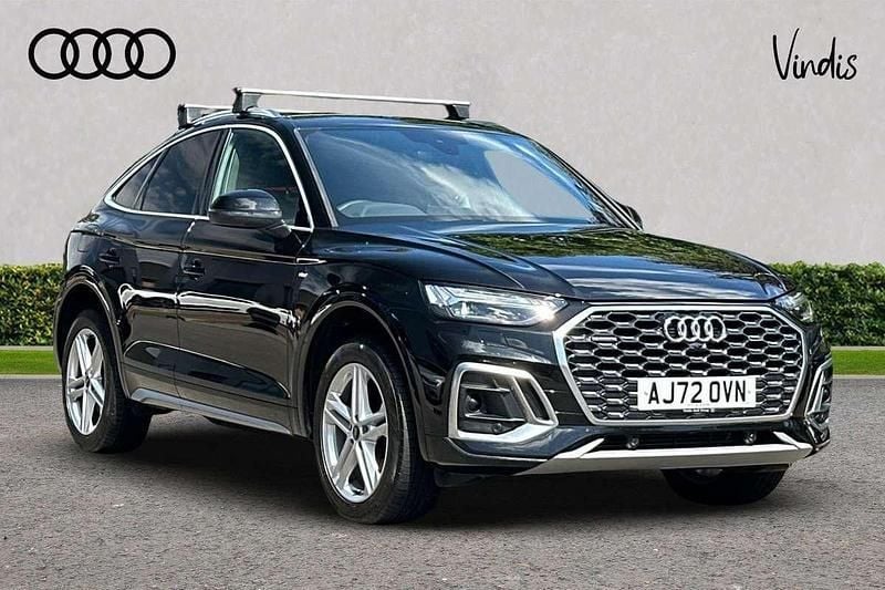 Black Used 2022 Audi Q5 Sportback S-Line SUV | £35,159 (Good price) - Image 1/4