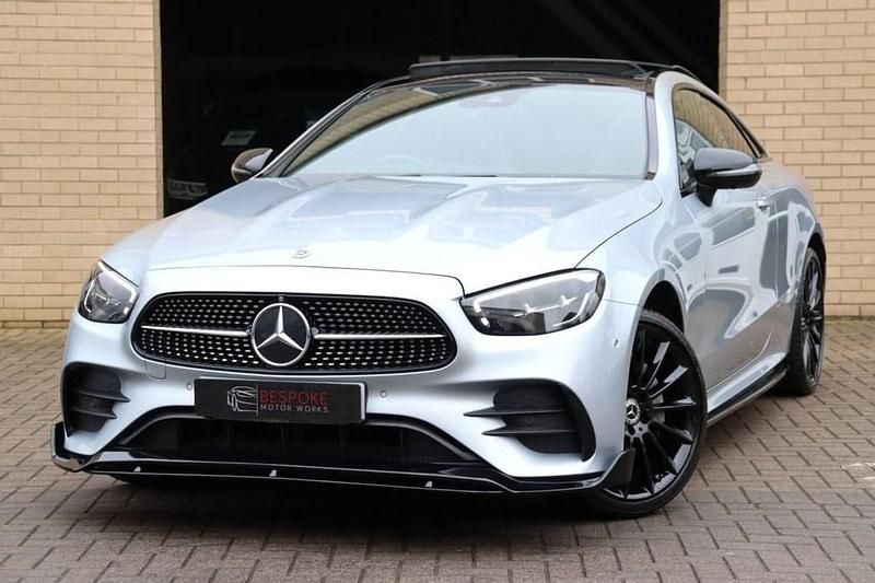 Used Mercedes E300 AMG line 281 HP (206 kW) 2022 Silver Coupe