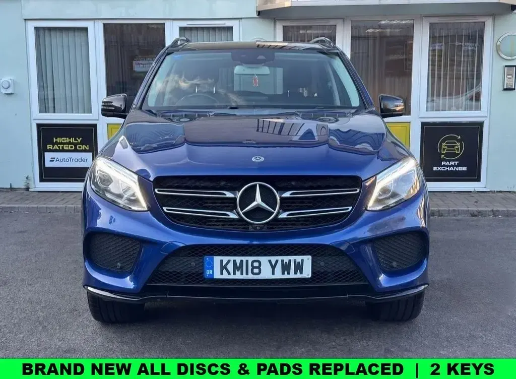 Used Mercedes GLE350 AMG Line Premium 258 HP (189 kW) 2018 Blue SUV