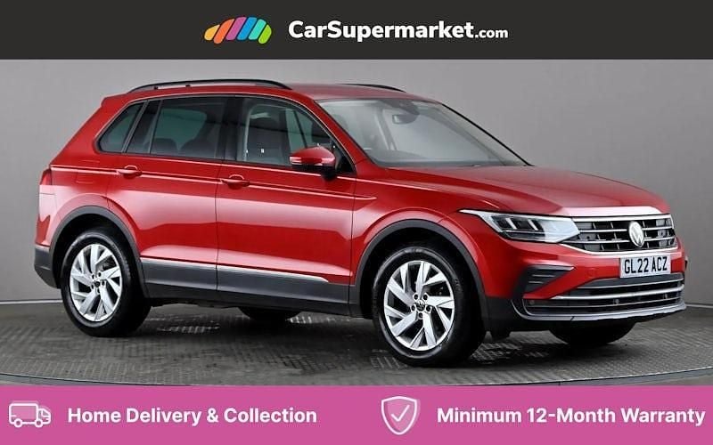 Red Used 2022 VW Tiguan Life SUV | £19,497 (Fair price) - Image 1/4